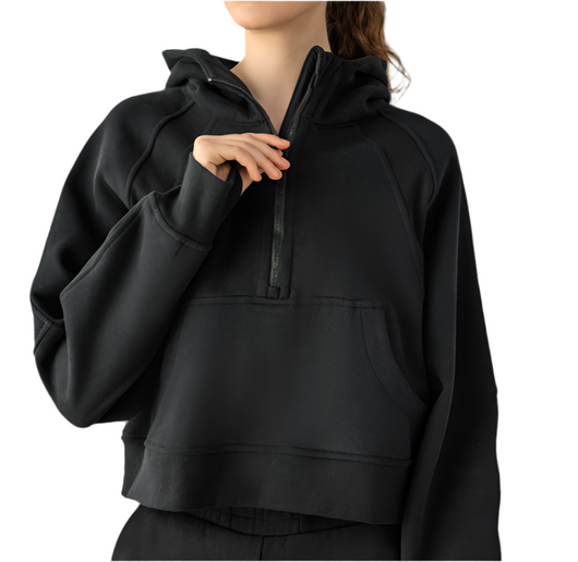 Half-Zip Fleece Hoodie