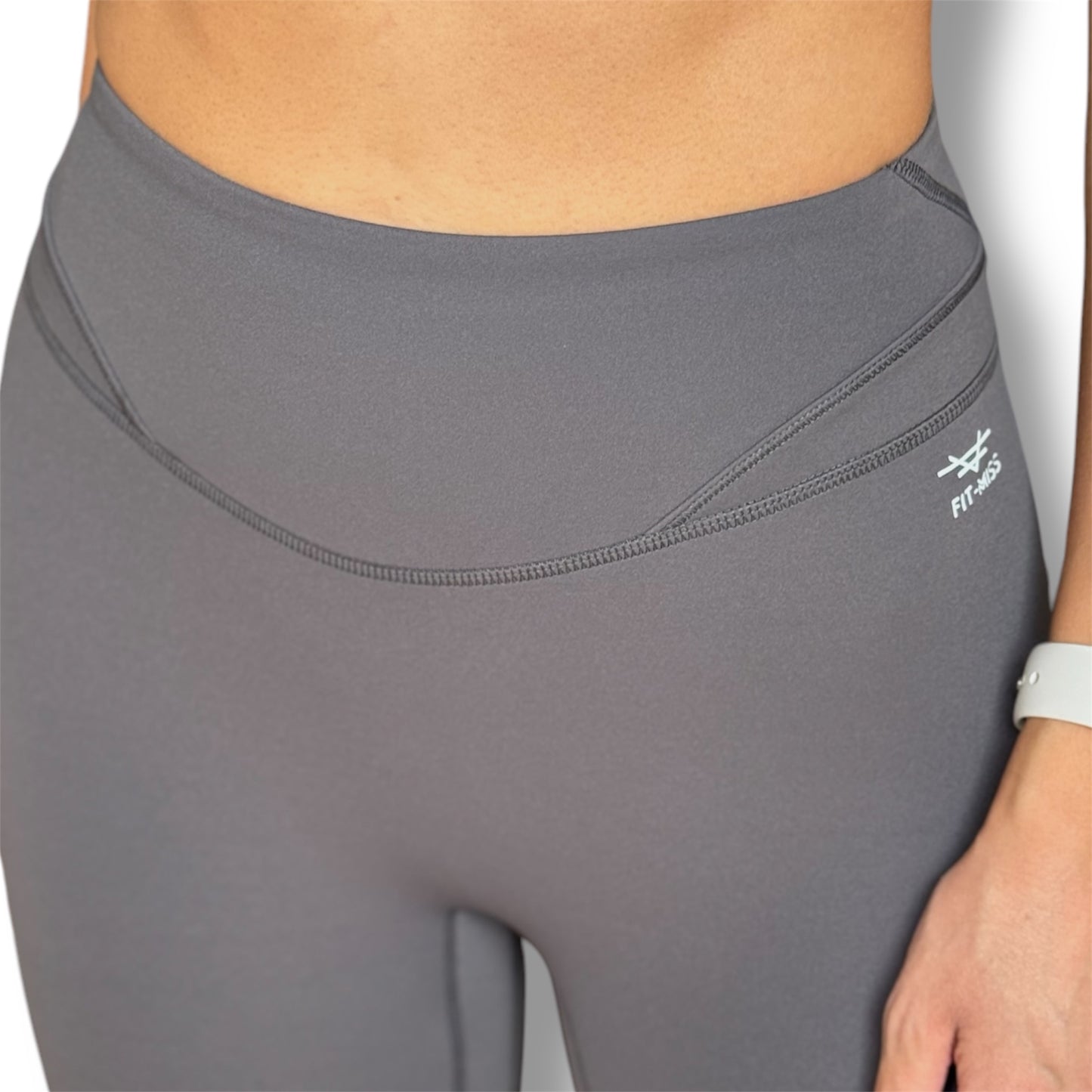 Sculpt High Waisted Biker Shorts - Graphite Grey