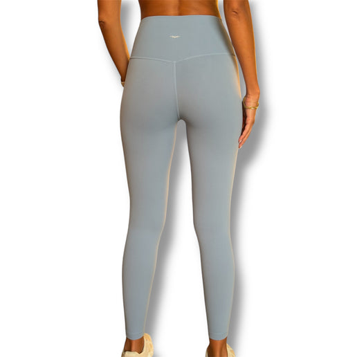 Seamless Front Basic Leggings - Crisp Horizon