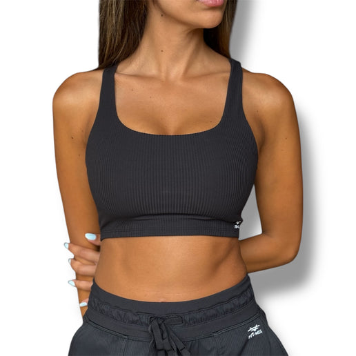 Strappy Back Rib Crop Top