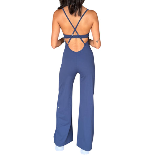 Cross-Back Flare Jumpsuit