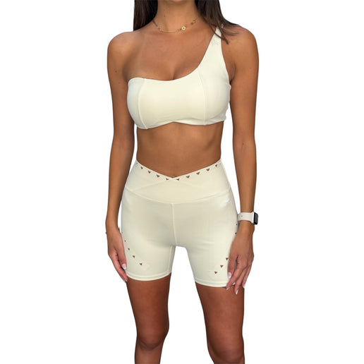 V-Waist Triangle Cut-Out Bike Shorts