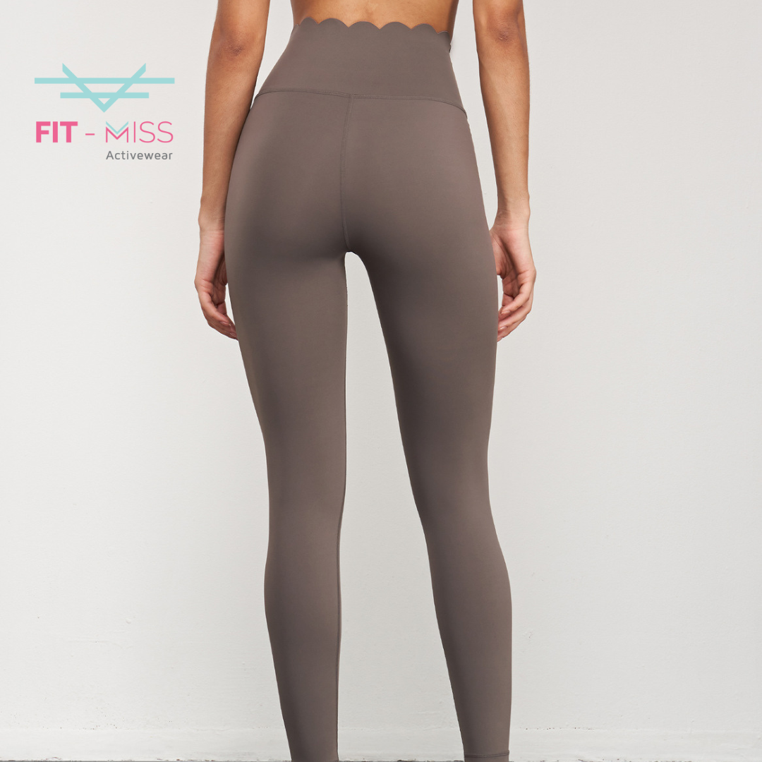 Bloom Elegance Leggings - Khaki