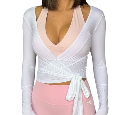 Wrap Tie Long Sleeve Top