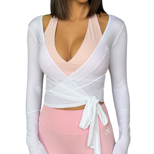 Wrap Tie Long Sleeve Top