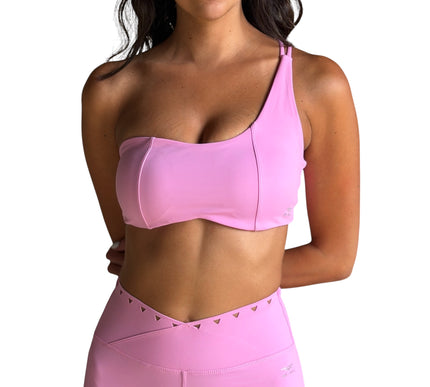 One-Shoulder Triangle Cut-Out Bra