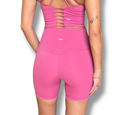 Biker Shorts - Pink Yarrow