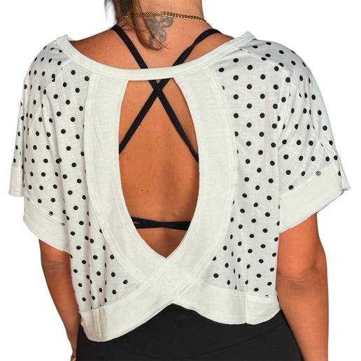 Polka Twist-Back Tee
