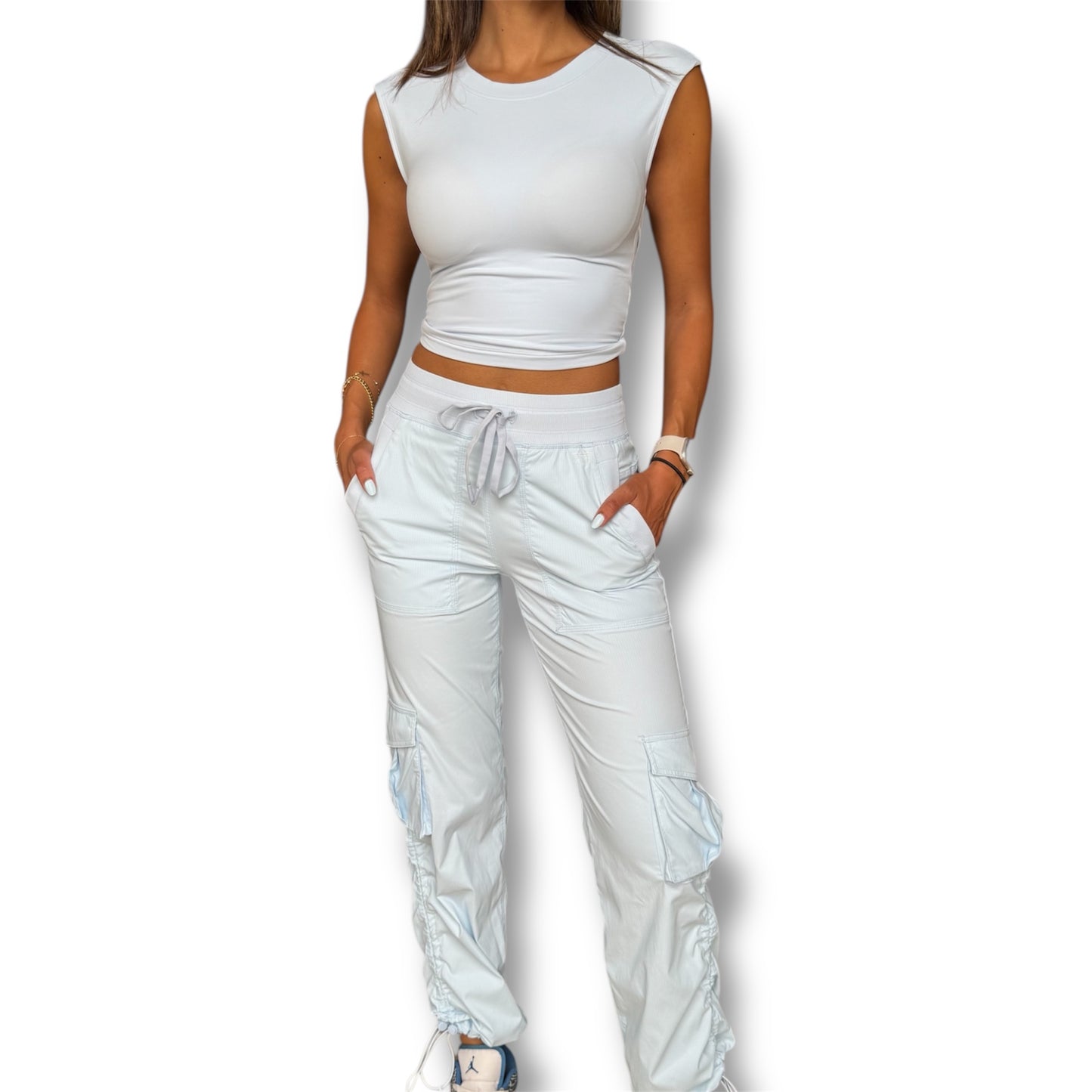 Flex Cargo Joggers - Baby Blue