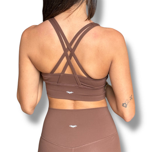 BasicFit Performance Bra - Coffee