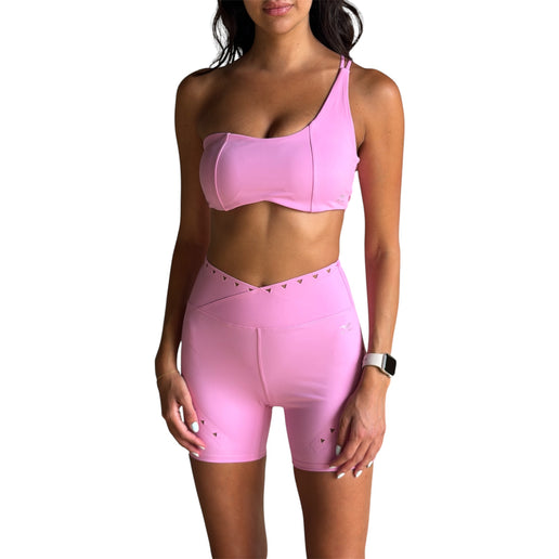 One-Shoulder Triangle Cut-Out Bra