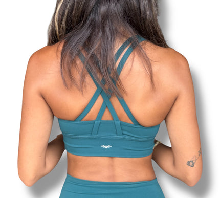 Basic Fit Performance Bra - Dark Green