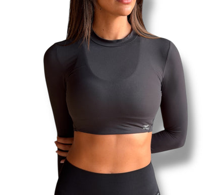 Cloud Long Sleeve Crop Top
