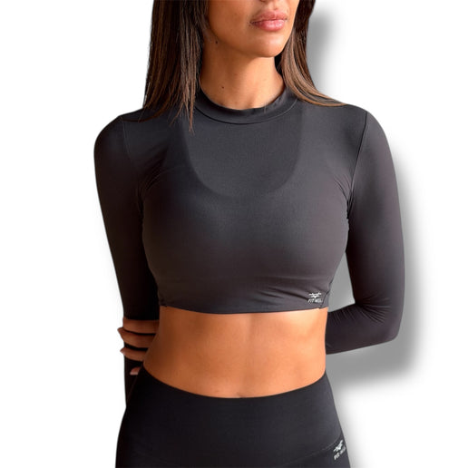 Cloud Long Sleeve Crop Top
