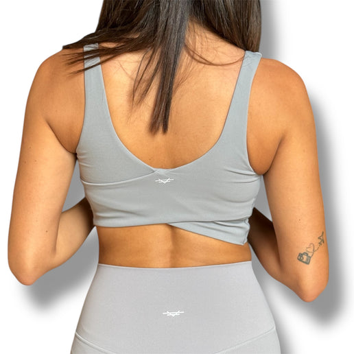 Crossed Over Back Sports Bra