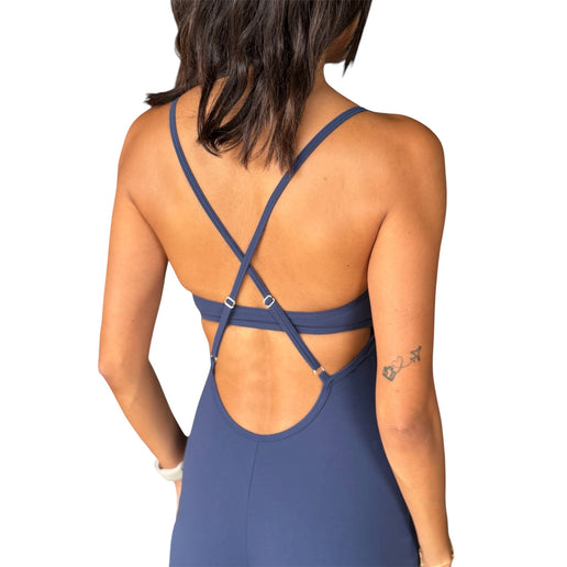 Cross-Back Flare Jumpsuit