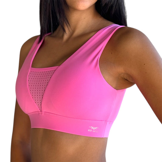 Airflow Mesh Bra - Barbie Pink