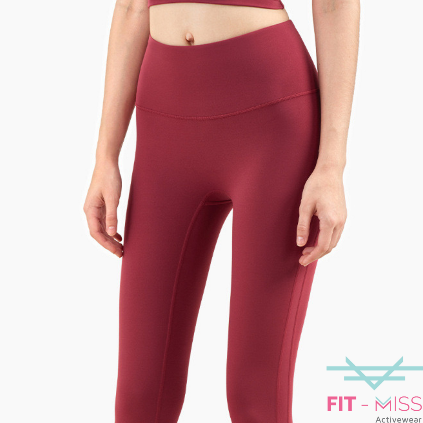 BackStitch Sculpted Leggings - Wine Red