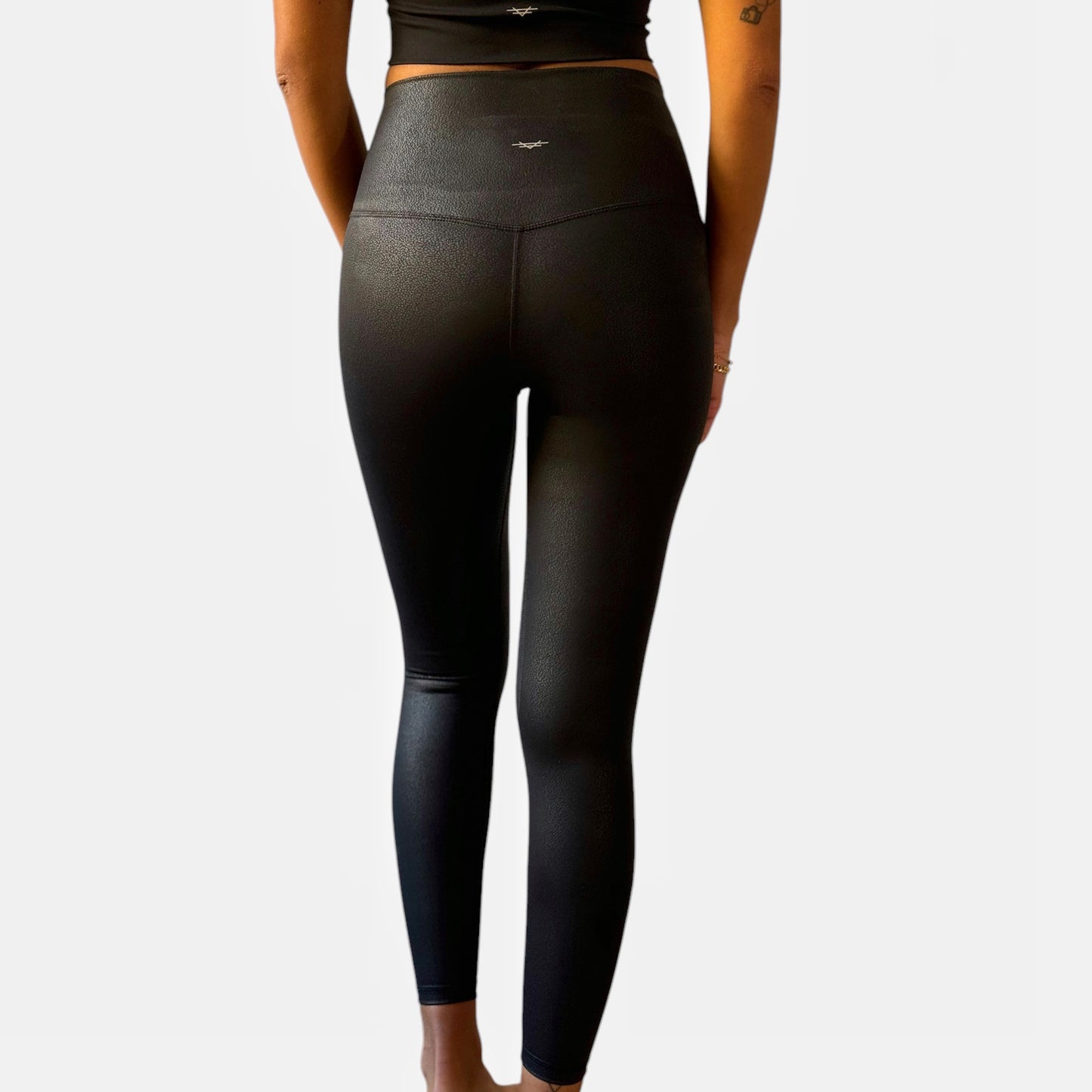 Basic Leggings - Leather Black