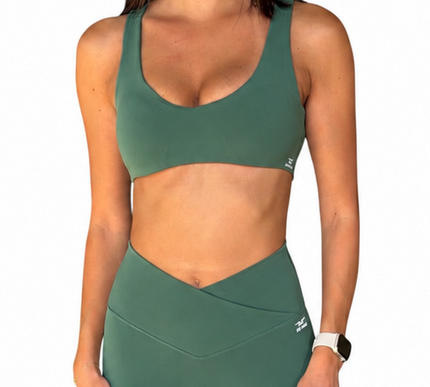 Sculpted Open-Back Bra