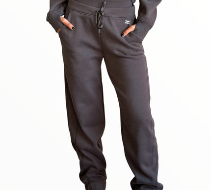 Comfy Edge Fleece Set - Graphite Grey