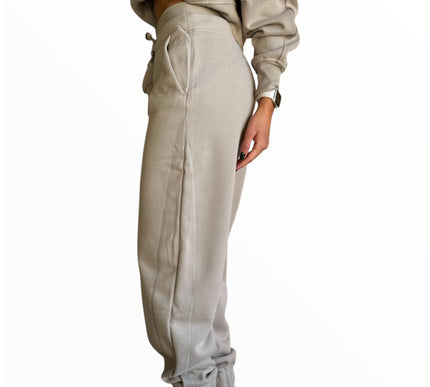 Comfy Edge Fleece Set - Harbor Grey