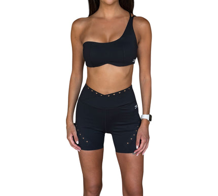 One-Shoulder Triangle Cut-Out Bra