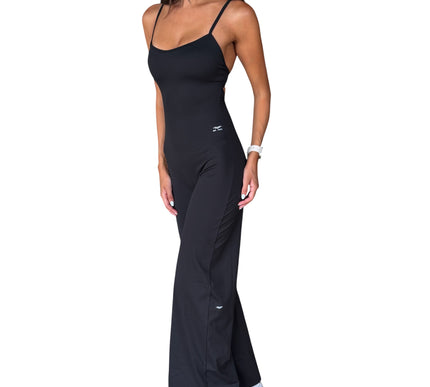 Cross-Back Flare Jumpsuit