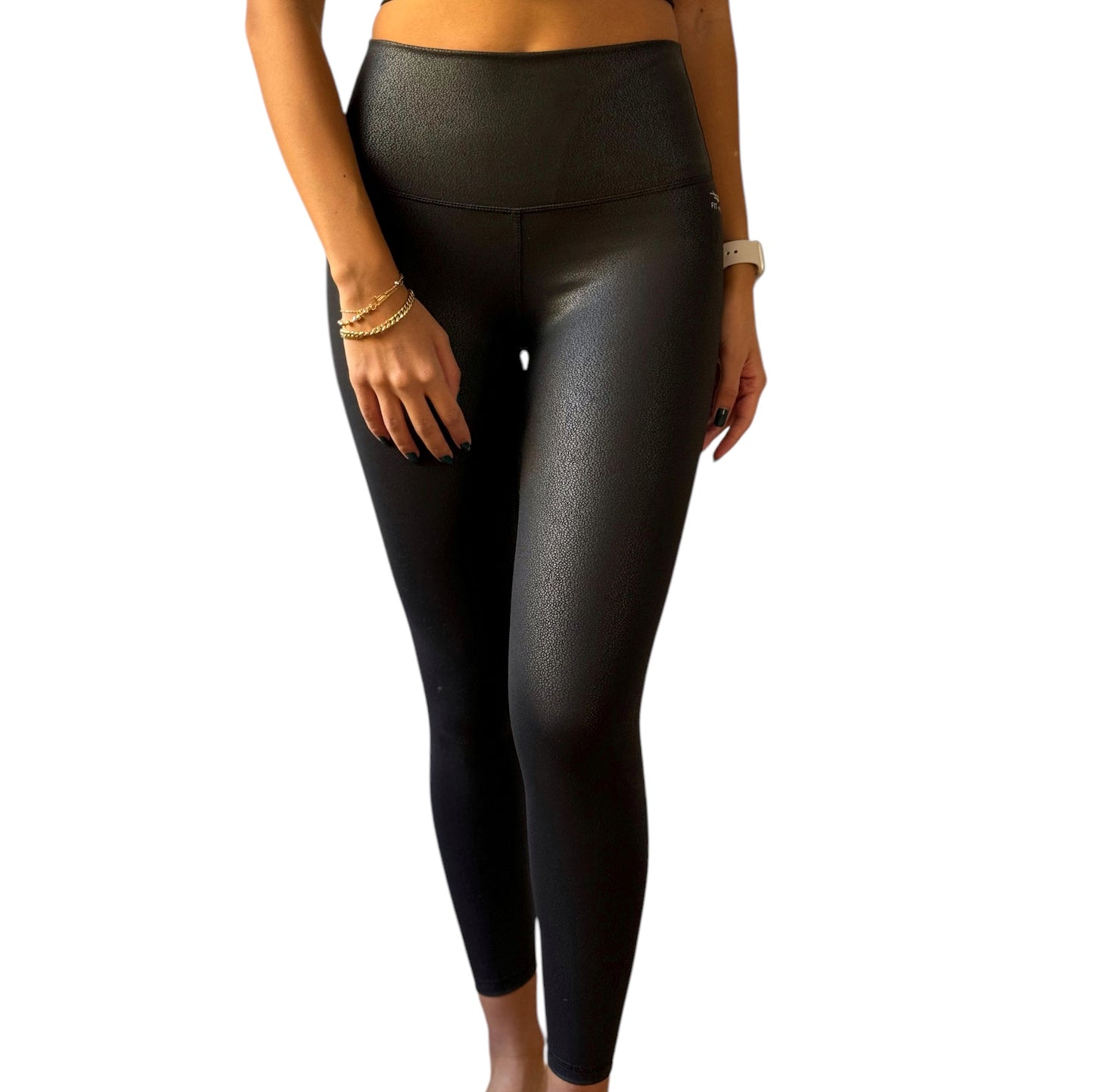 Basic Leggings - Leather Black