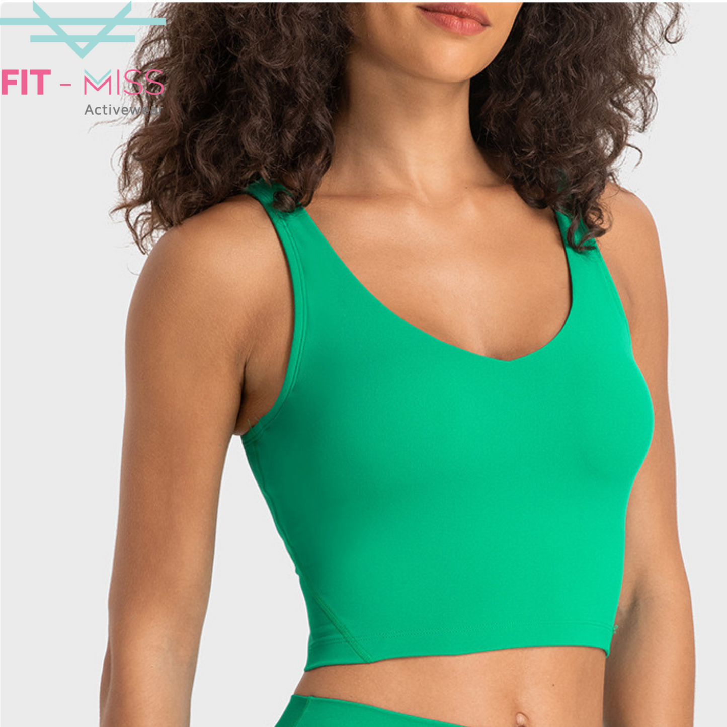 Essential Padded Top - Scallion Green