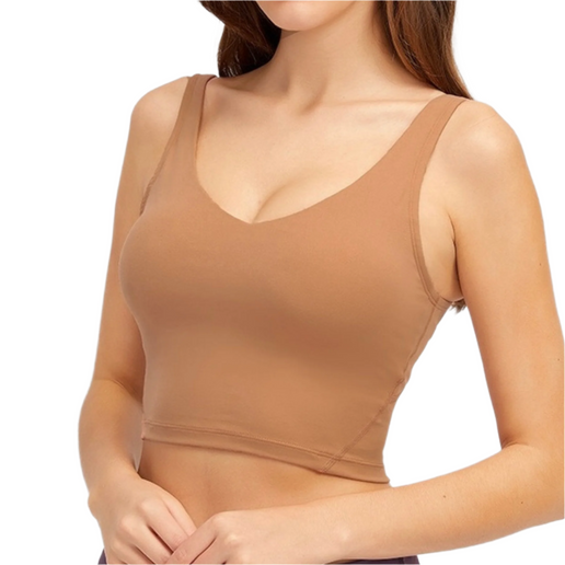 Essential Padded Top - Warm Orange