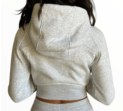 Fitted Fleece Set - Cool Grey