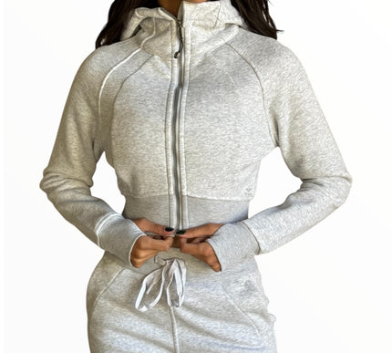 Fitted Fleece Set - Cool Grey