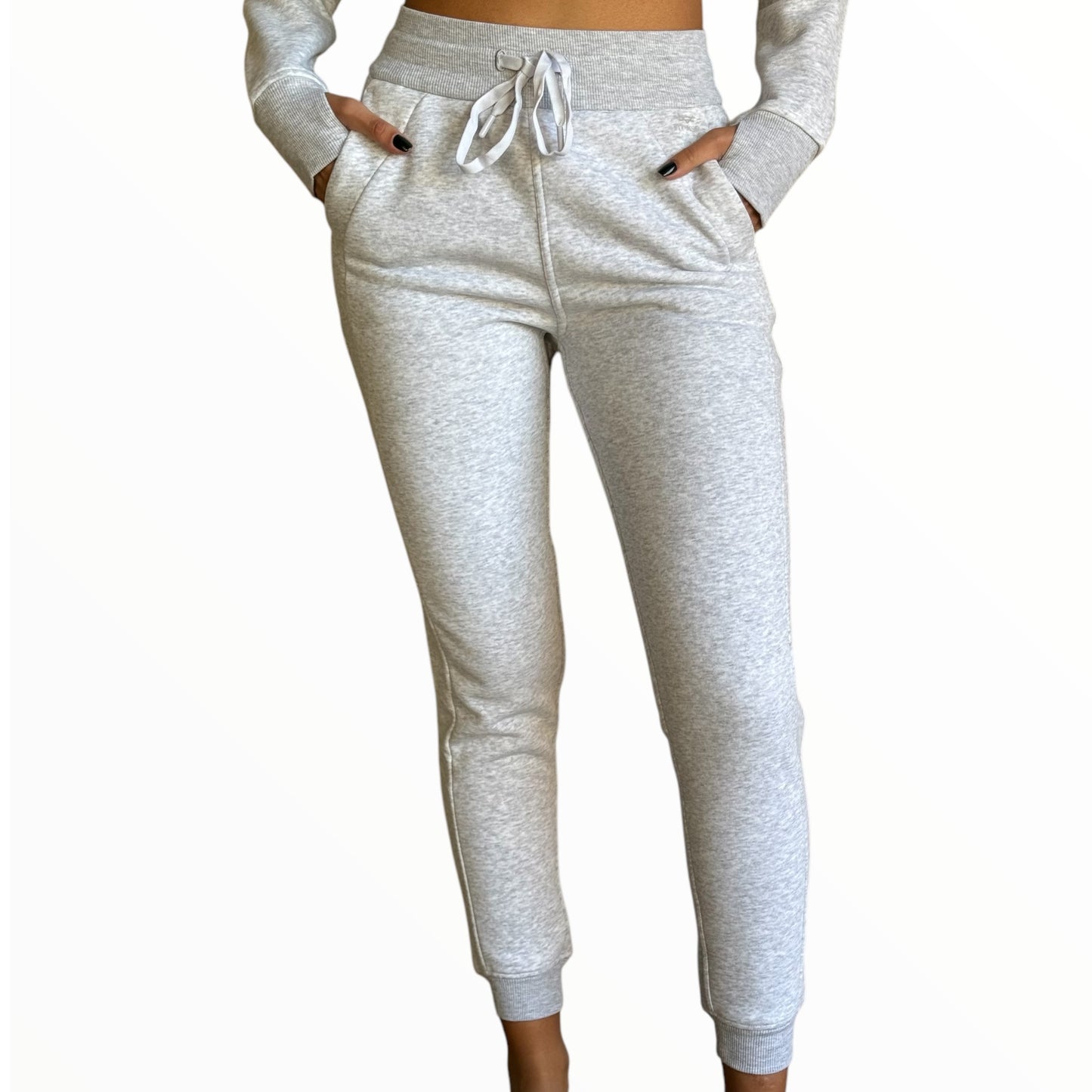 Fitted Fleece Set - Cool Grey