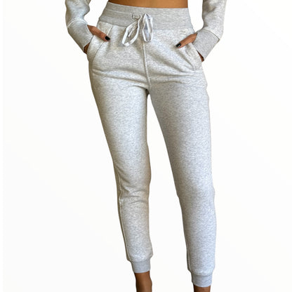 Fitted Fleece Set - Cool Grey