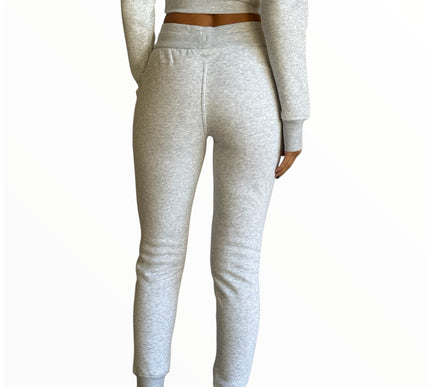 Fitted Fleece Set - Cool Grey