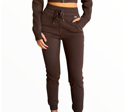 Fitted Fleece Set - Espresso