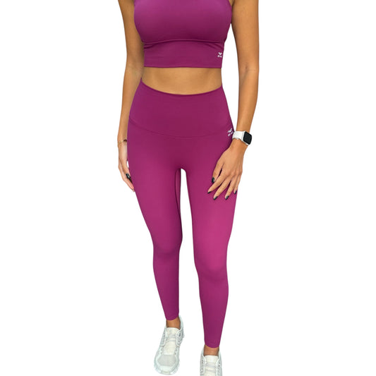 Slightly Thicker Leggings - Grape Purple