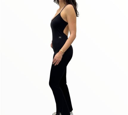 Infinity Flare Jumpsuit - Black