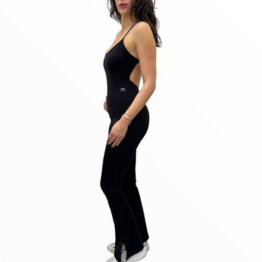 Infinity Flare Jumpsuit - Black