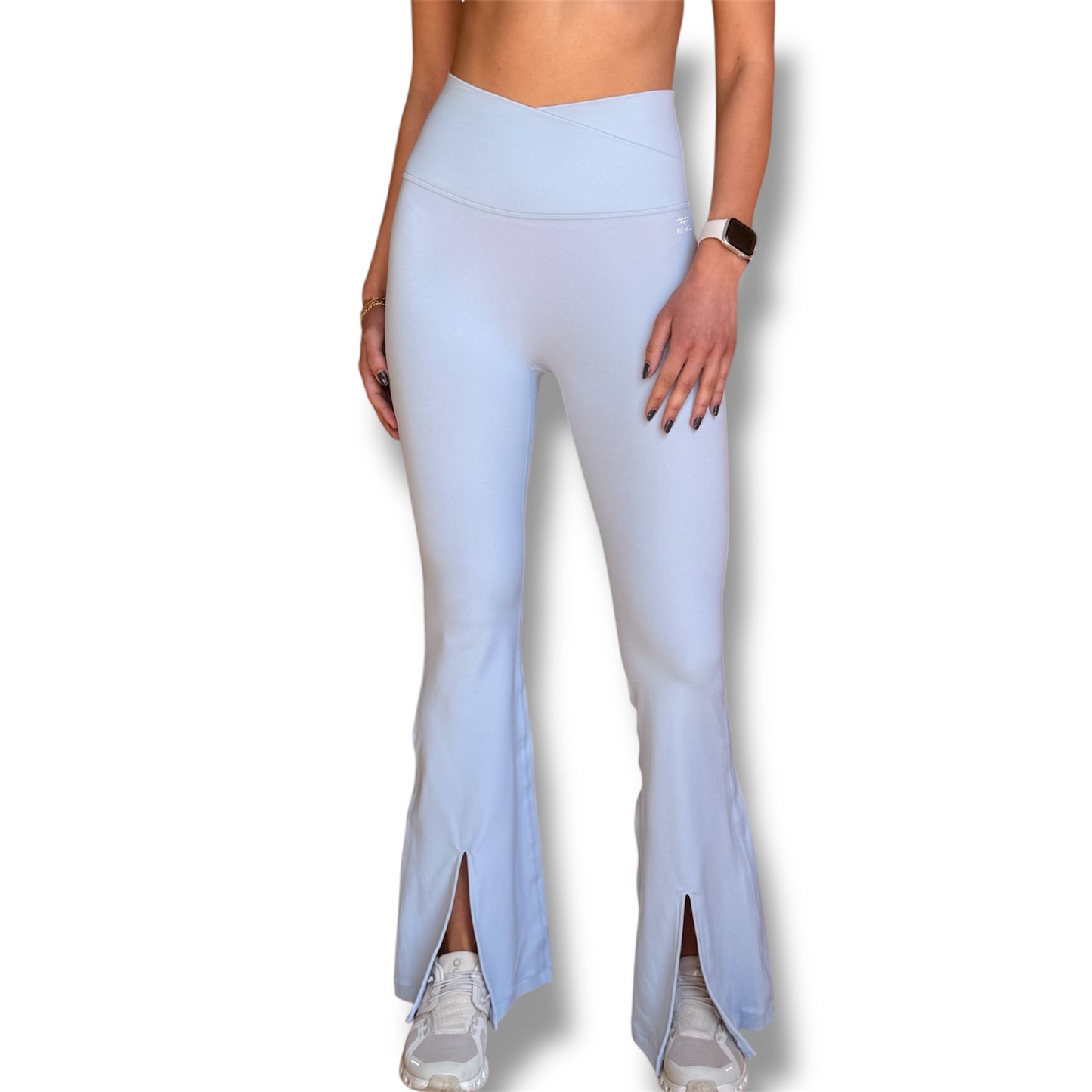 TwistFlare Leggings - Baby Blue