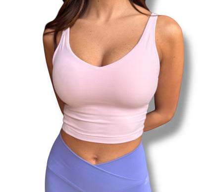 Essential Padded Top - Orchid Blush