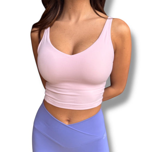 Essential Padded Top - Orchid Blush