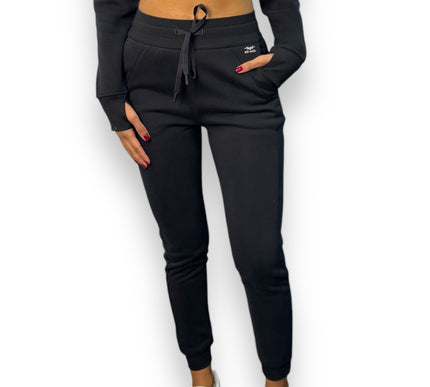 Fitted Fleece Joggers - Black