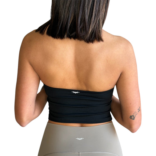 Deep-V Halter Crop Top