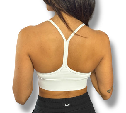 Slim Strap Bra - White