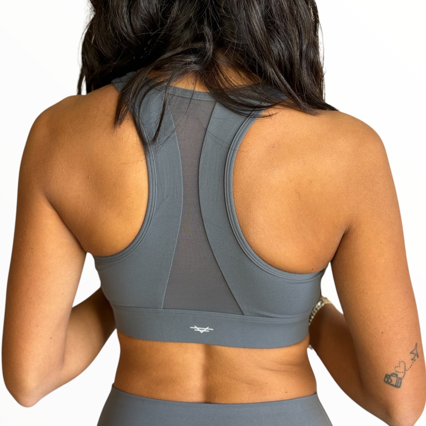 ZipFlex Racerback Bra - Shadow Grey