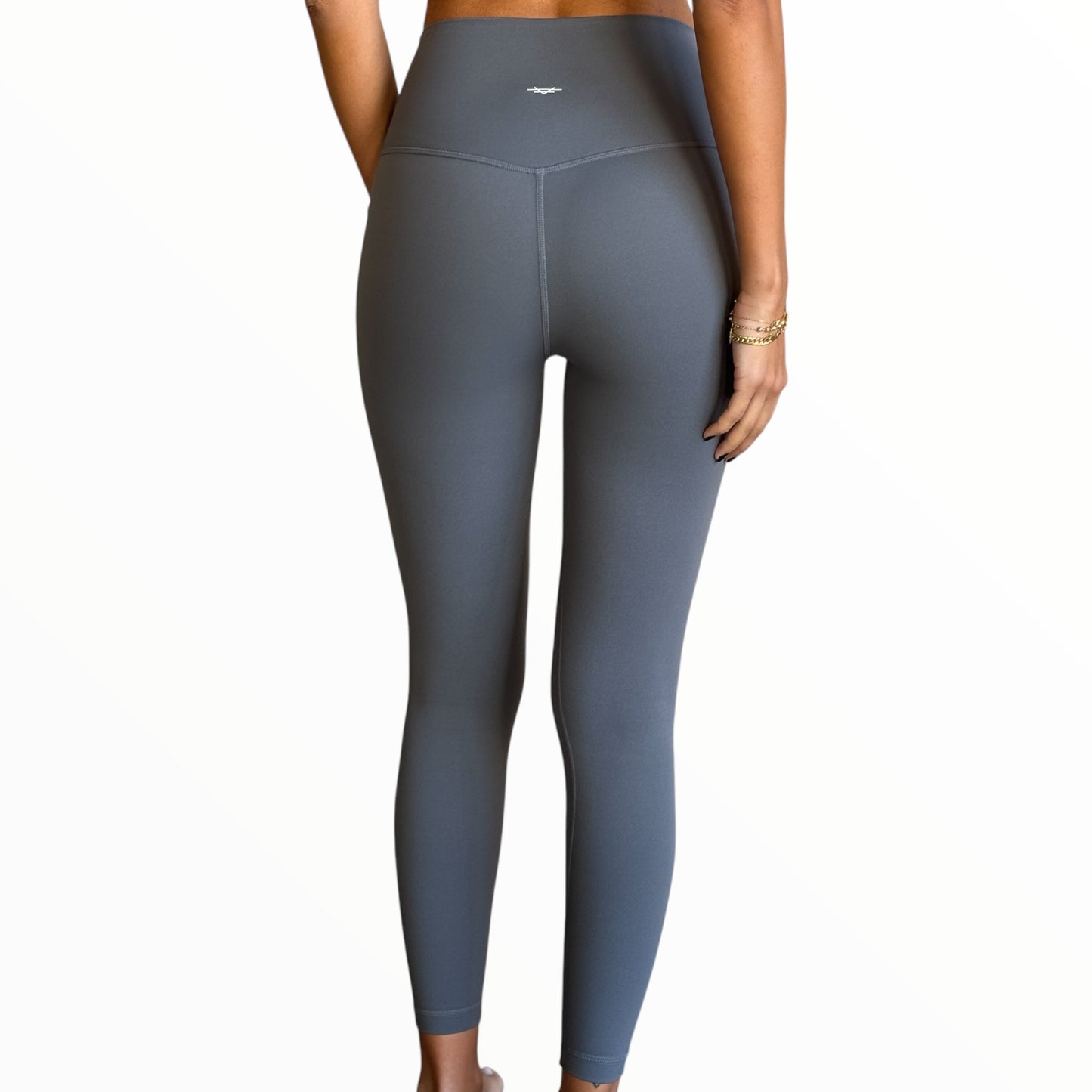 Seamless Front Basic Leggings - Shadow Grey