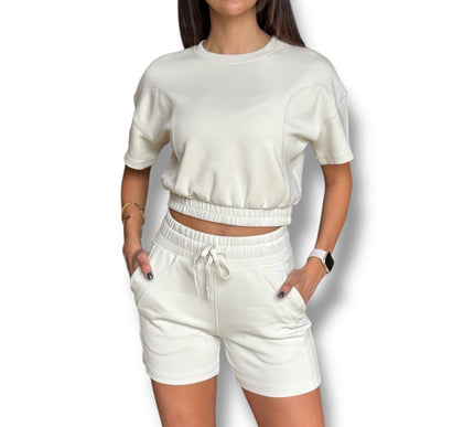 Short Lounge Set - Ivory