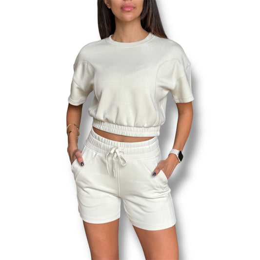 Short Lounge Set - Ivory